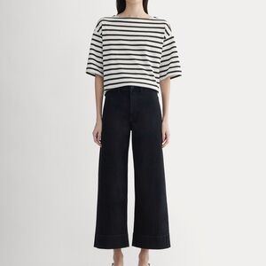 Everlane The Wide Leg Jean High Rise Ankle Crop Black Women’s 23 Denim